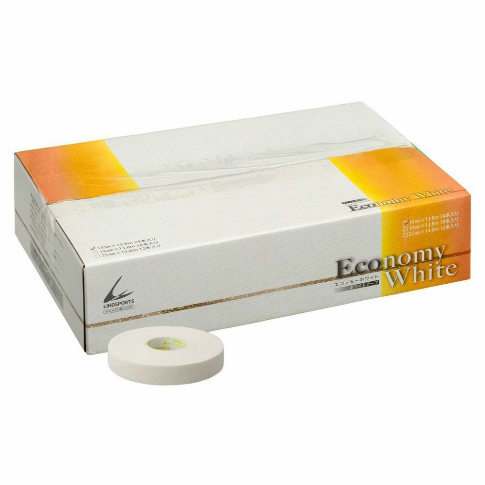 LINDSPORTS | エコノミーホワイト 幅13mm 24本 | 非伸縮テーピング