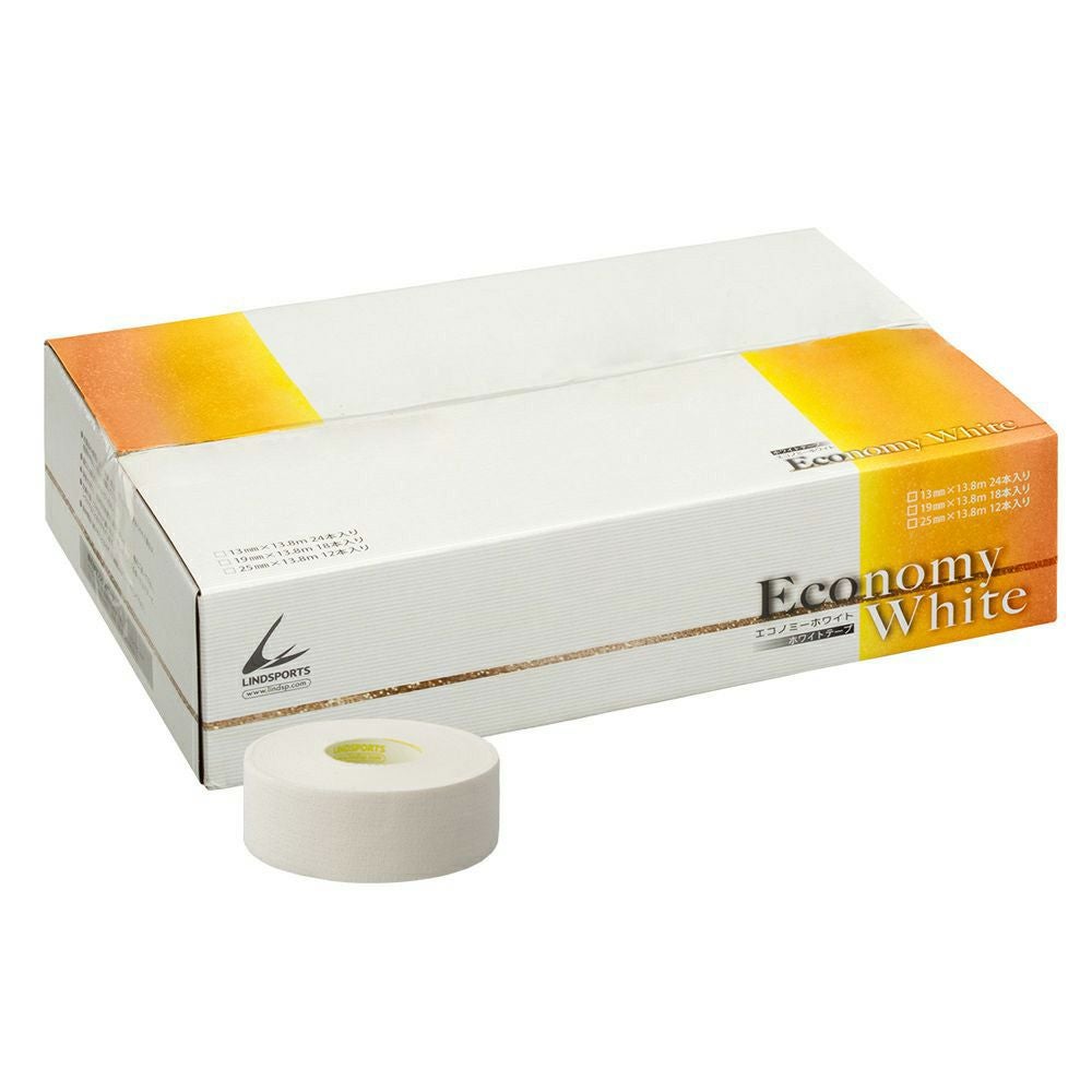 LINDSPORTS | エコノミーホワイト 幅19mm 18本 | 非伸縮テーピング
