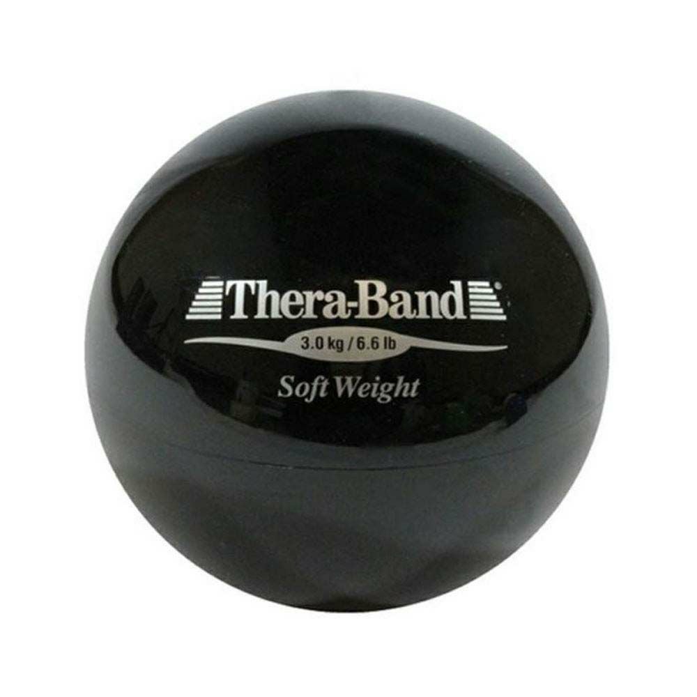 THERABAND セラバンド ソフトウェイト 黒 3kg 直径:約11cm | LINDSPORTS