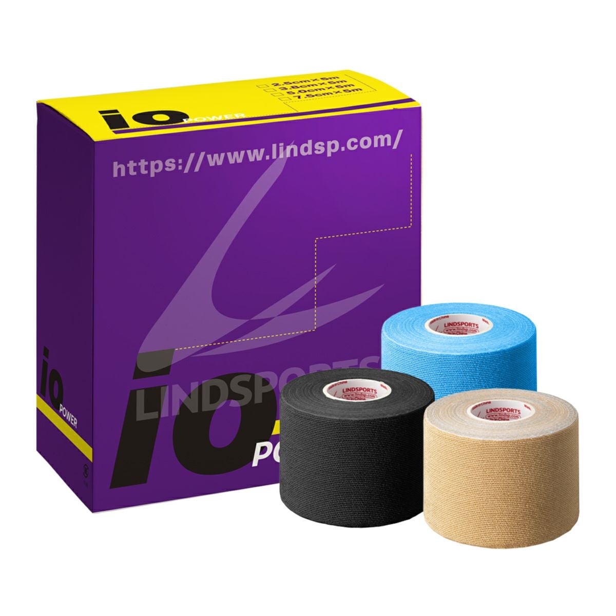 LINDSPORTS | パワーイオテープ 幅50mm×5m 6本 | キネシオロジーテープ