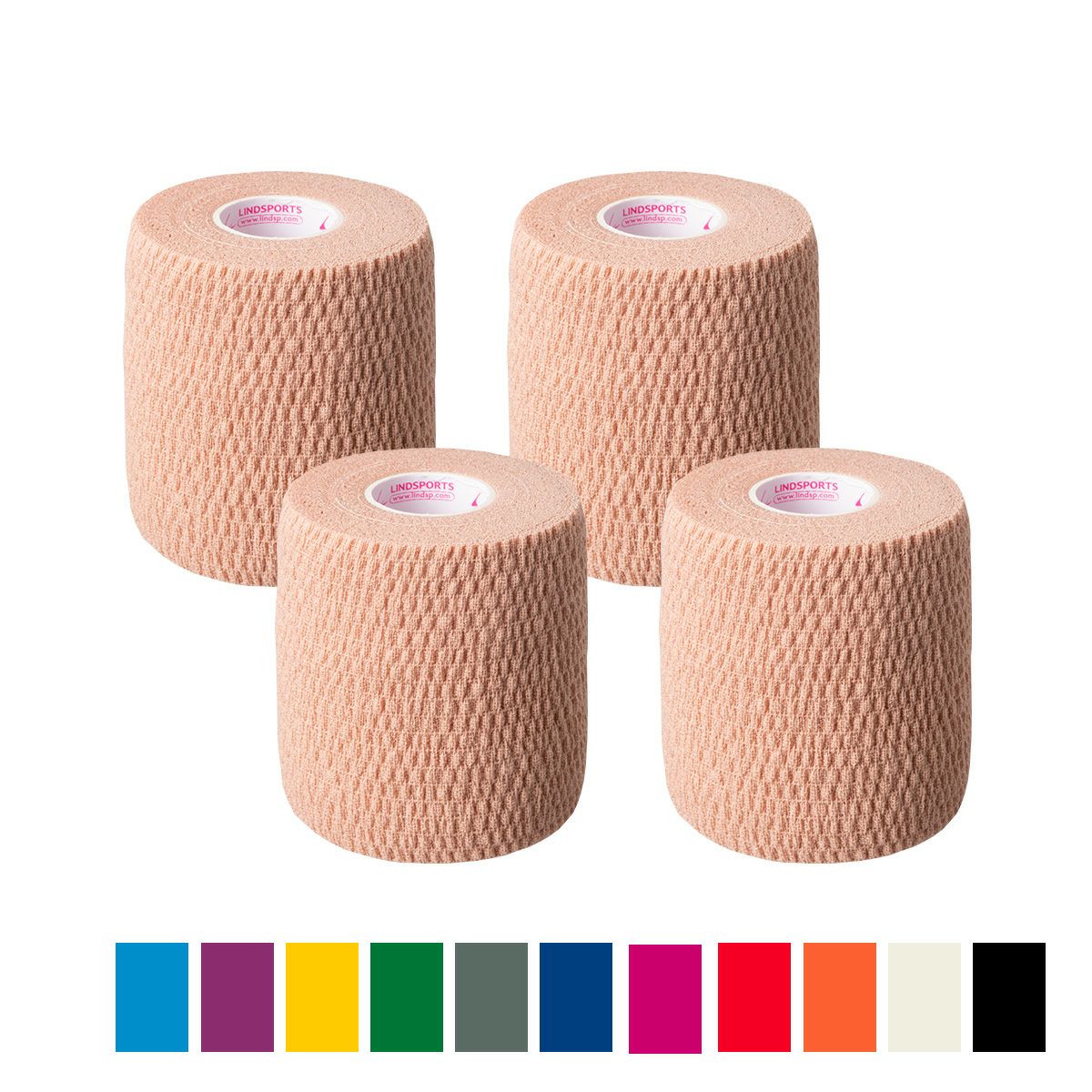 新品未使用　スーパーリフティングプログラム 6個wrinkle creamセット LINDSPORTS 【スモールパック】NEOソフトリップ 75mm ×6.9m 4本/同色