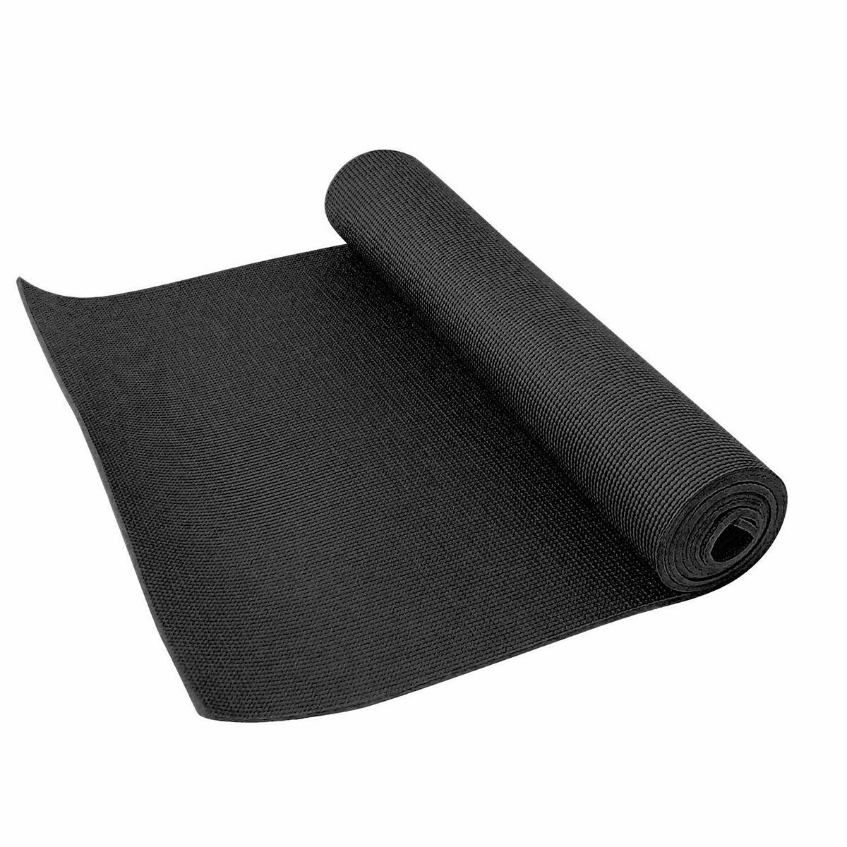 LINDSPORTS ヨガマット(厚さ5mm) ブラック ストラップ付 | LINDSPORTS