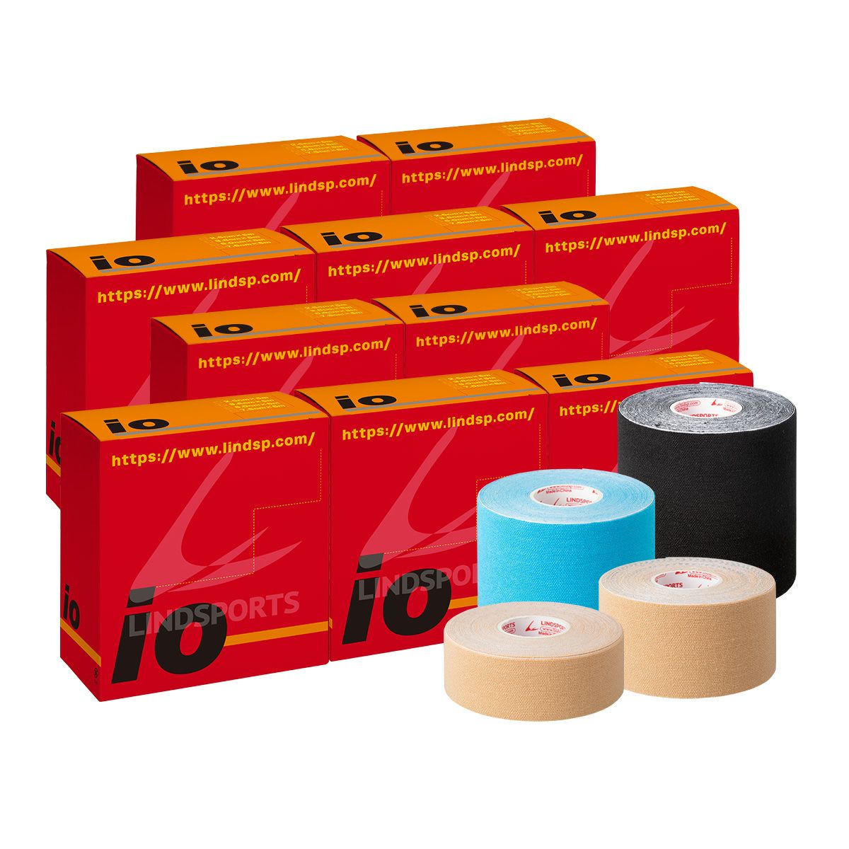 LINDSPORTS | イオテープ 幅25/38/50/75mm 10箱 | キネシオロジー