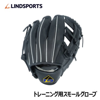 LINDSPORTS トレーニング用スモールグローブ（右投用/左投用） 黒 