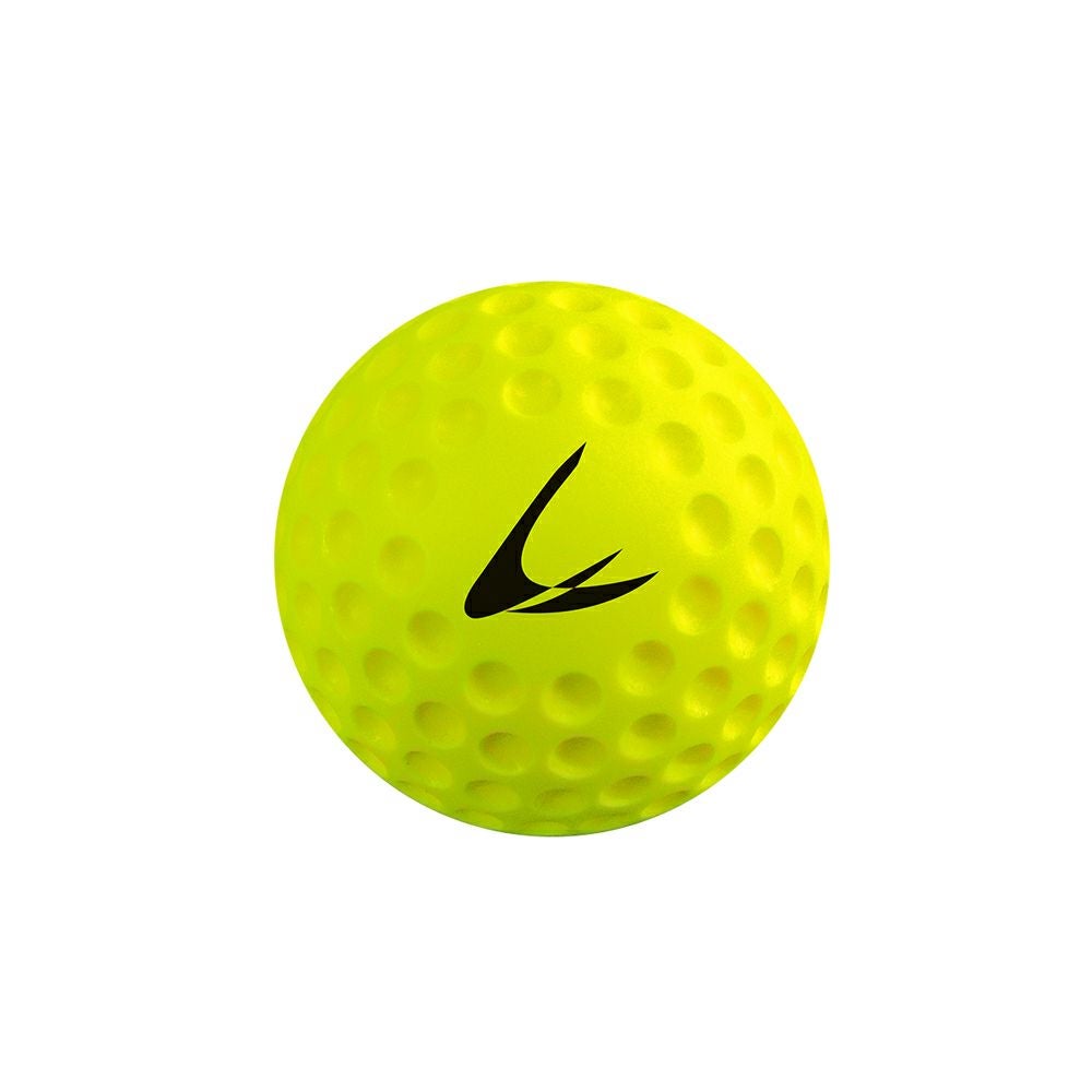 ディンプルボール(中) 180g 1ダース(12球入) 蛍光イエロー LINDSPORTS