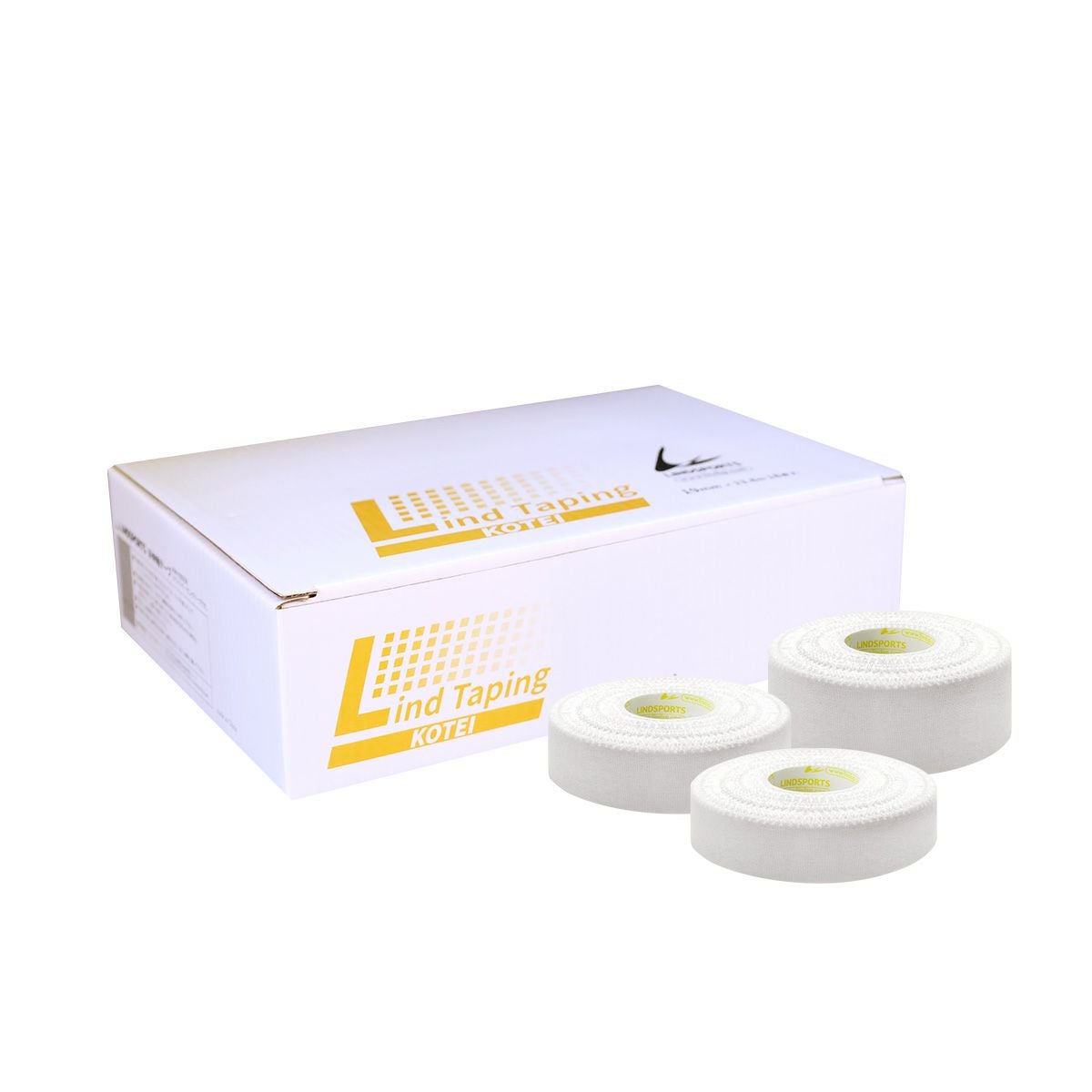 LINDSPORTS | エコノミーホワイト 幅25mm 12本 | 非伸縮テーピング
