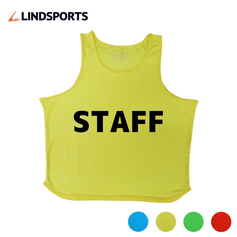 単品販売 STAFFビブス・フリーサイズ 1枚 LINDSPORTS | LINDSPORTS
