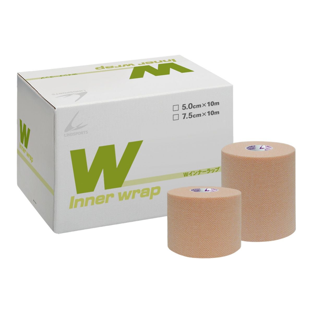 LINDSPORTS L-アンダーラップ 70mm×27m 1本 タン/ブラック/ブルー