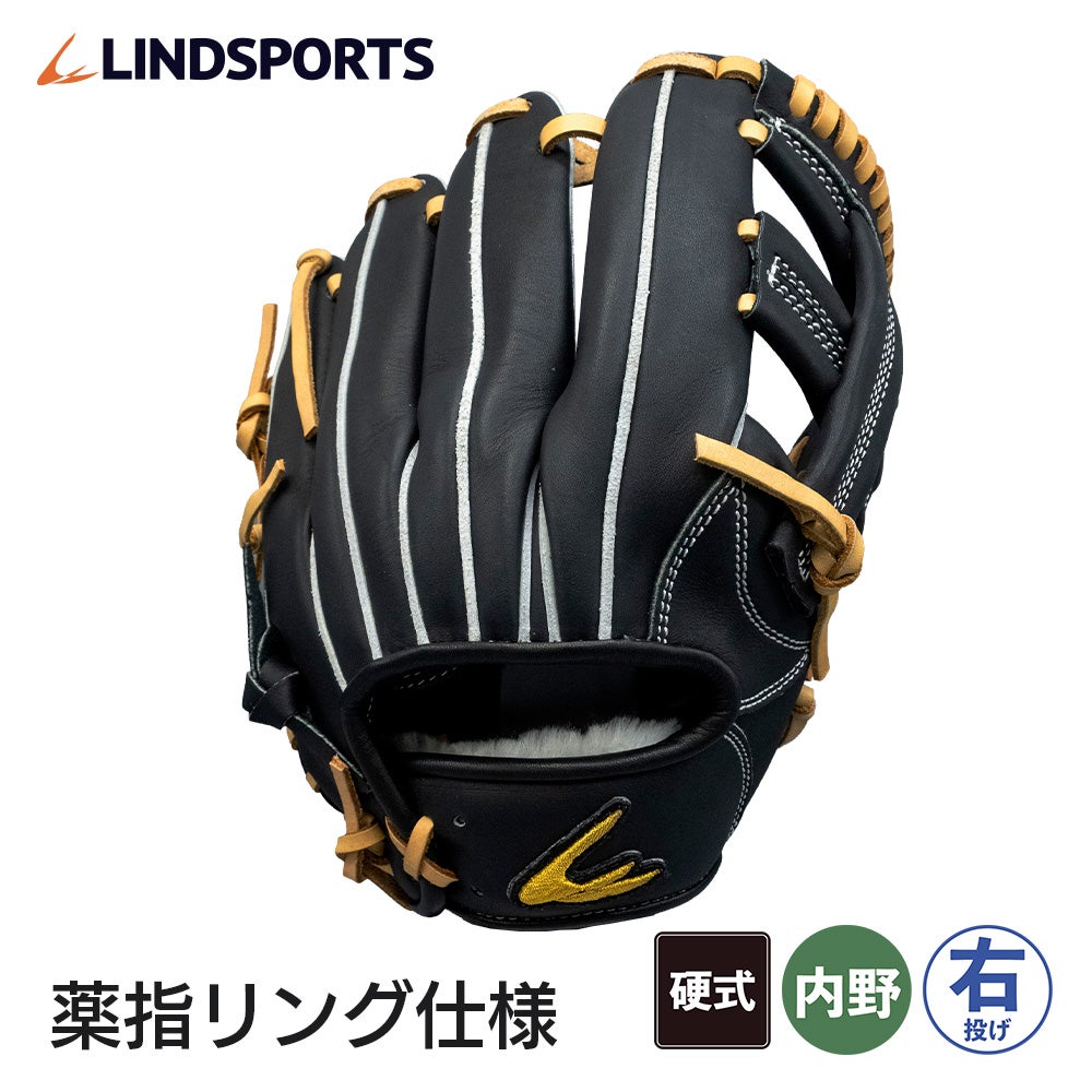 硬式用 トレーニング用スモールキャッチャーミット 黒（右投用